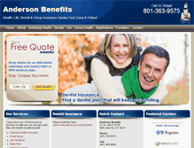 Tablet Screenshot of andersonbenefits.com